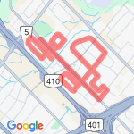 Work Route 1 9k route map