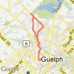 8 mile--church and back route map