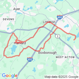 Harvard Loop - 43.31 Km route in Acton