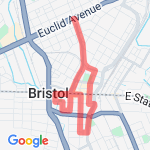 Downtown 5K route map