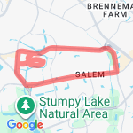 Ferell PKway to Salem To Lynnhaven point to pointn route map