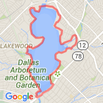 White Rock Lake Loop - Dallas, TX route map