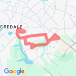 11.1 miles route map