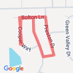 Kids bike route route map