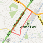 2 x 5k loop route map