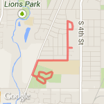 5 k training route map