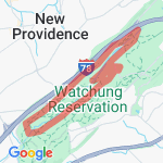 Watchung Reservation 10 k route map