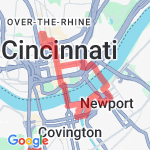 First Watch to Washington Park via Purple People Bridge route map