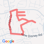 neighborhood run route map