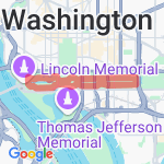 National Mall Running Route - Washington, DC route map