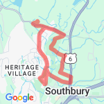 Southbury 6 miles route map