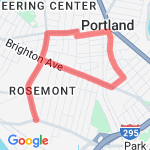 Gym- 3 miler route map