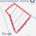 Around the Block route map