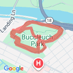 Buccleuch Park 2x around route map