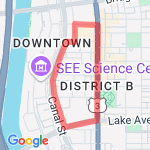 Downtown Jog route map