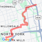 My Bike ride home route map