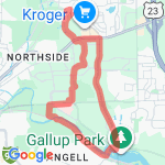 Library - Arboretum route map