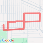 Walk to Austin route map