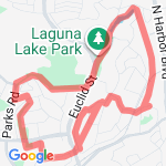 Coyote hills loop route map