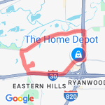 Early Morning Woodhaven route map