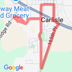 The Triangle + The Bellflower Loop route map