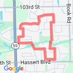 Neighborhood Circle Run  route map