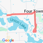 Union Lake Road route map