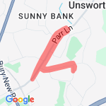 Up to Alan Quine back to Kids Galore repeat Alan Quine route map