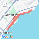 Half marathon route with point route map