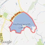 Hollinworth lake  route map