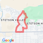 Deem Hills east trail run. route map