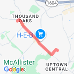 Mom's to Lacey's House route map