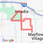 Arcadia Park Route route map