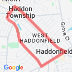 Haddonfield loop route map