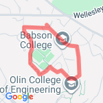 Babson 5k route map