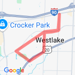 5 miles of fun  route map