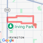 easy 4.55 miles route map