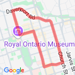 Pride Fun Run route map