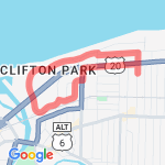 Clifton Park Loop route map