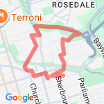 4.1km roughly route map