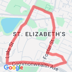 Very Hilly Run route map