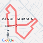 Colonies 2 mile route map