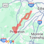 princeton with hills  route map