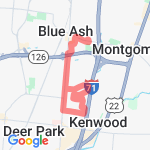 Bayberry from Kenwood to Kugler Mill route map