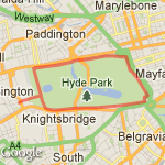 Work - Hyde Park 1 1/2 times route map