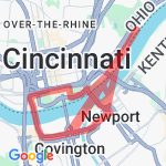 Cincy/Newport/Cvg Run route map
