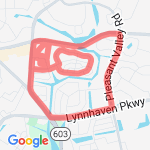 5.1 mile course route map