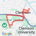 DT Clemson route map
