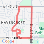 5k Walk/Run route map