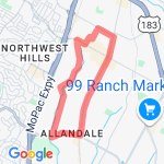 5.44 Loop 78757 route map